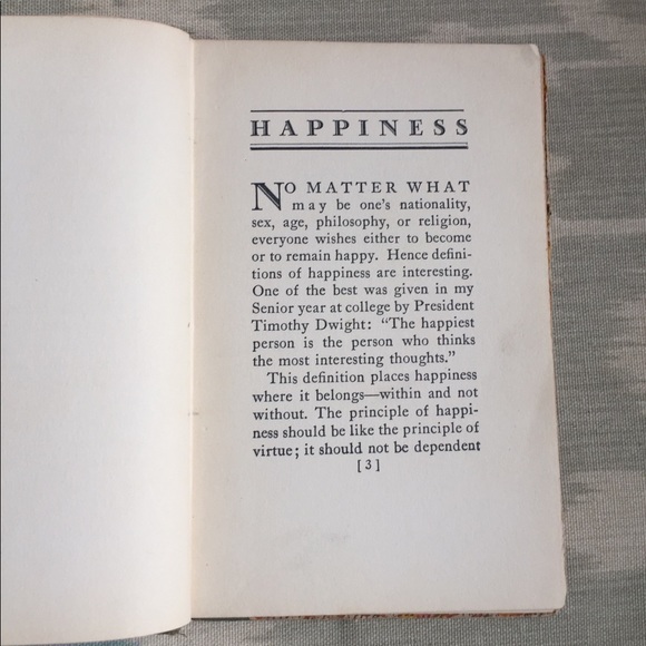 Book Antiquarian 1927 Happiness by William Phelps - Picture 2 of 7